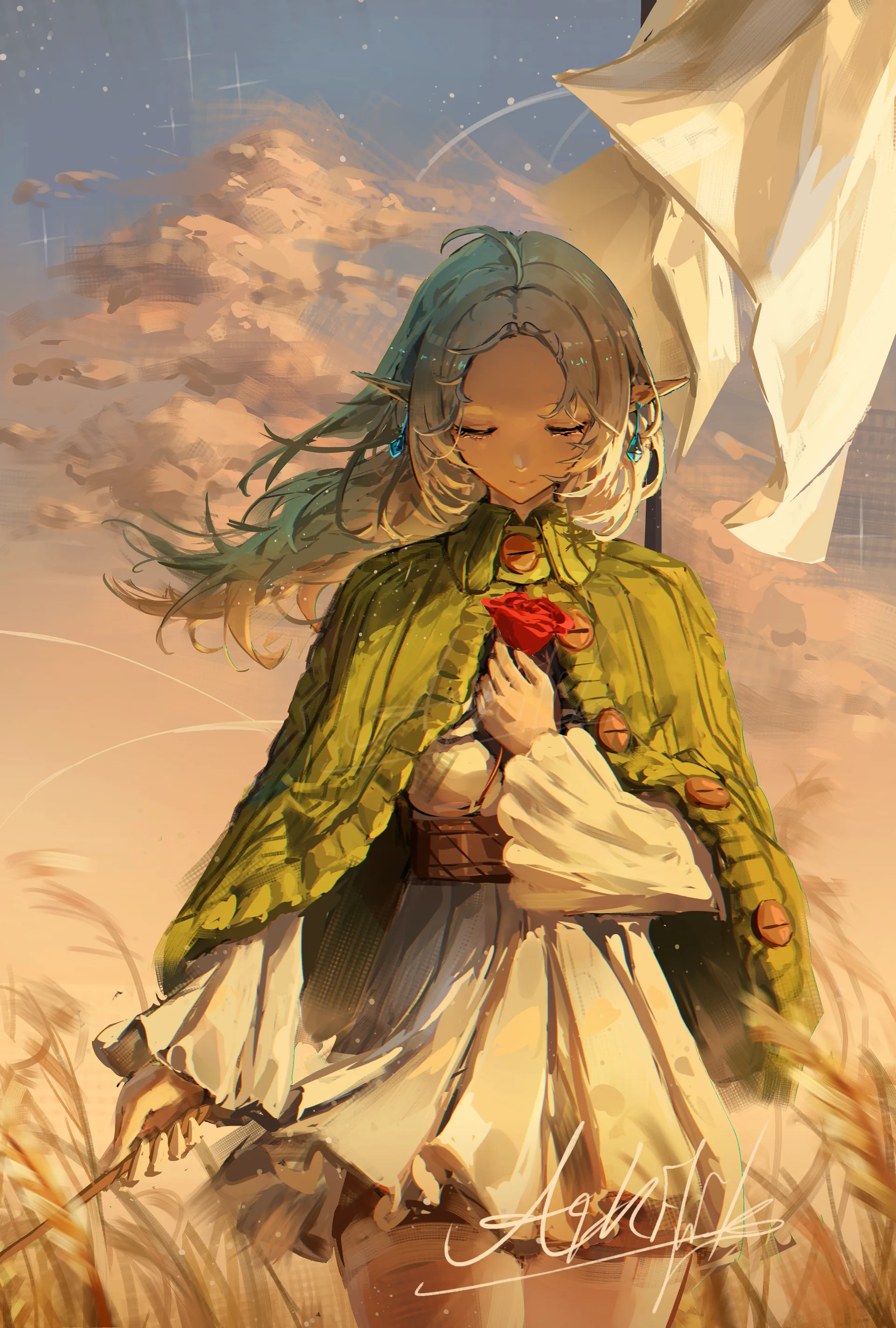 Arkilide · Mushoku Tensei · Sylphiette (Mushoku Tensei) · sky
