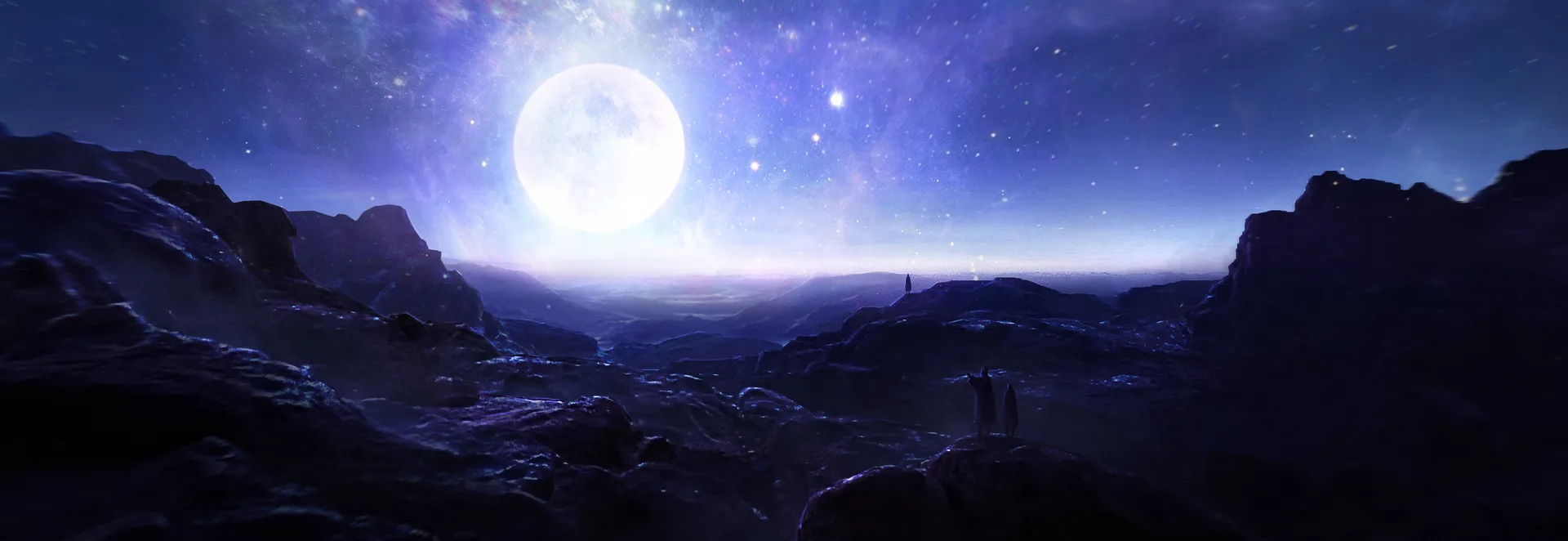 Rutger van de Steeg · Moon · standing · moonlight