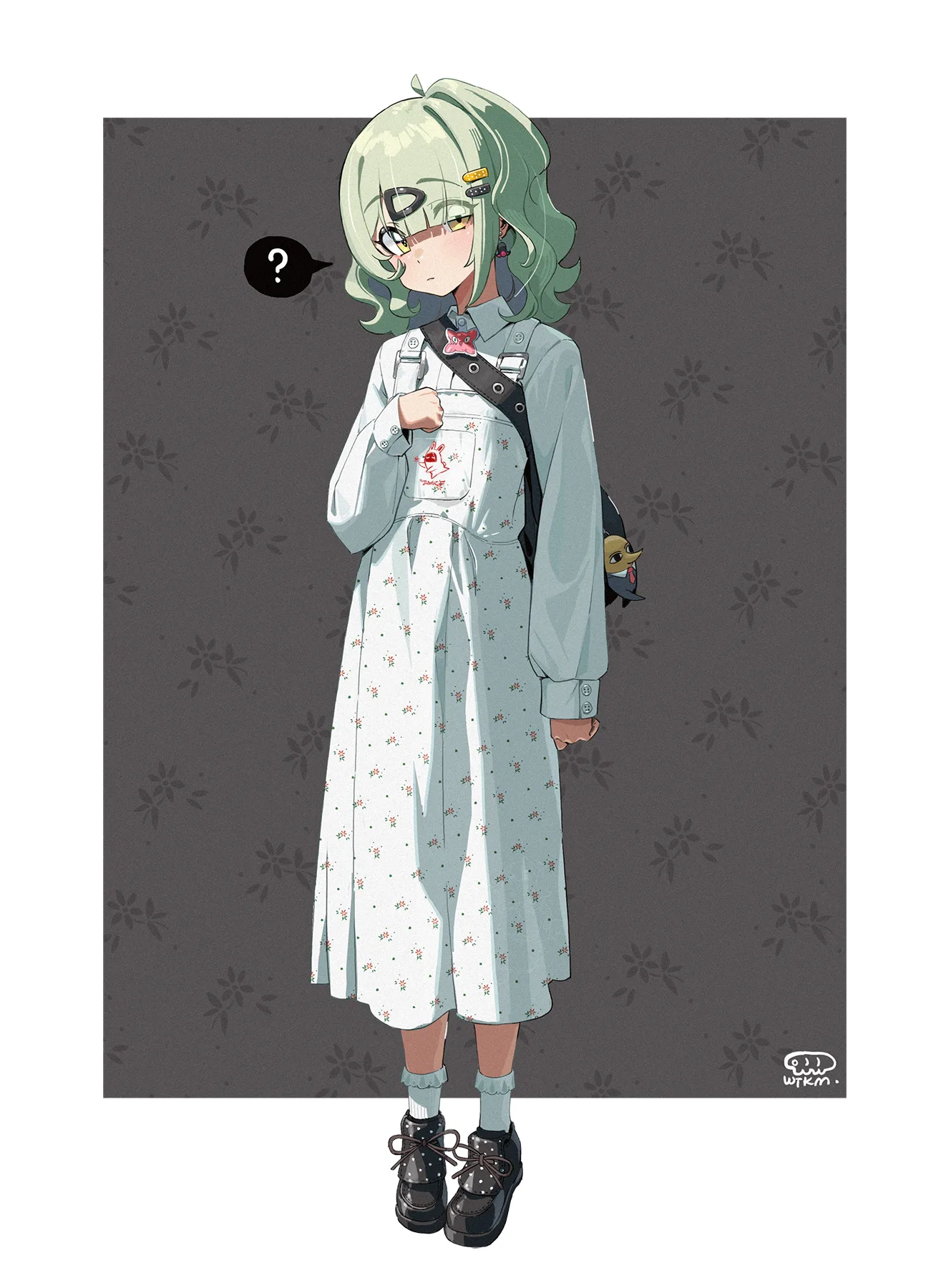 Sunna (Zenless Zone Zero) · long skirt · Waterkuma · simple background