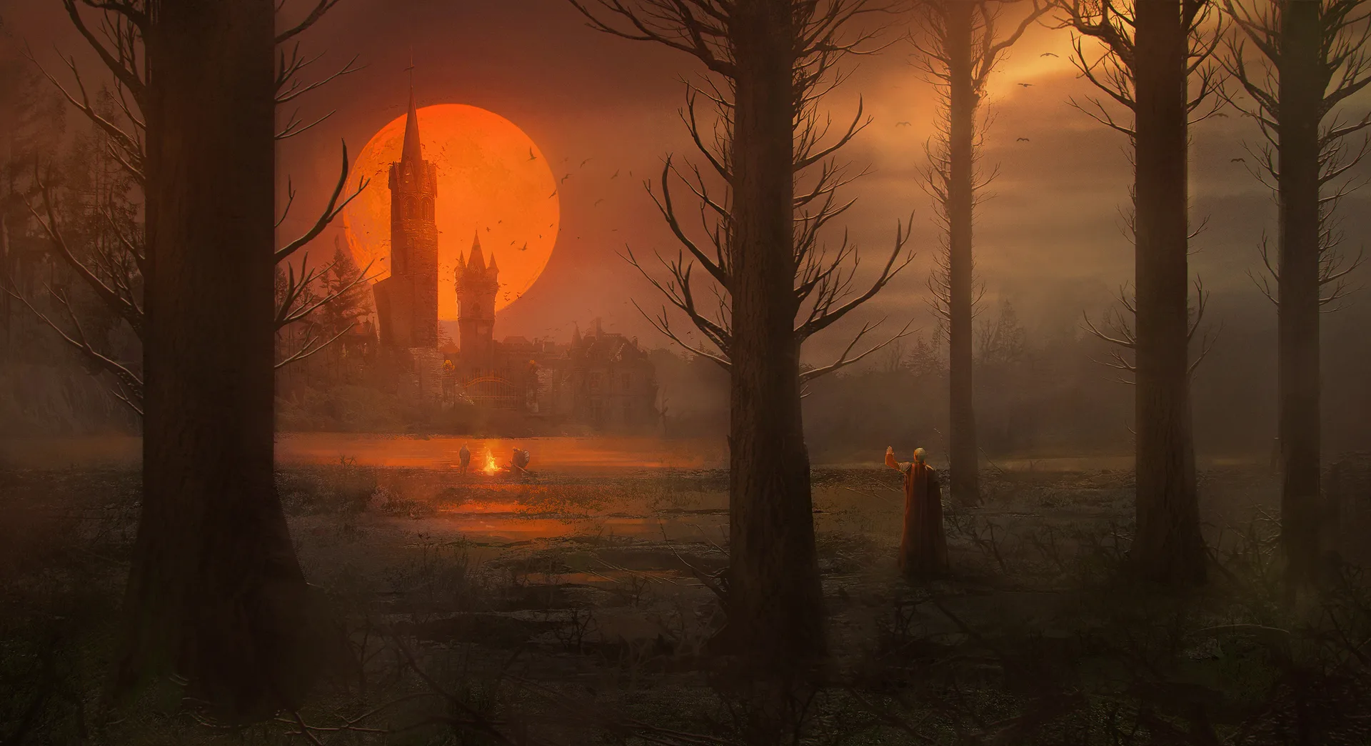 Santa Norvaisaite · Moon · blood moon · red moon