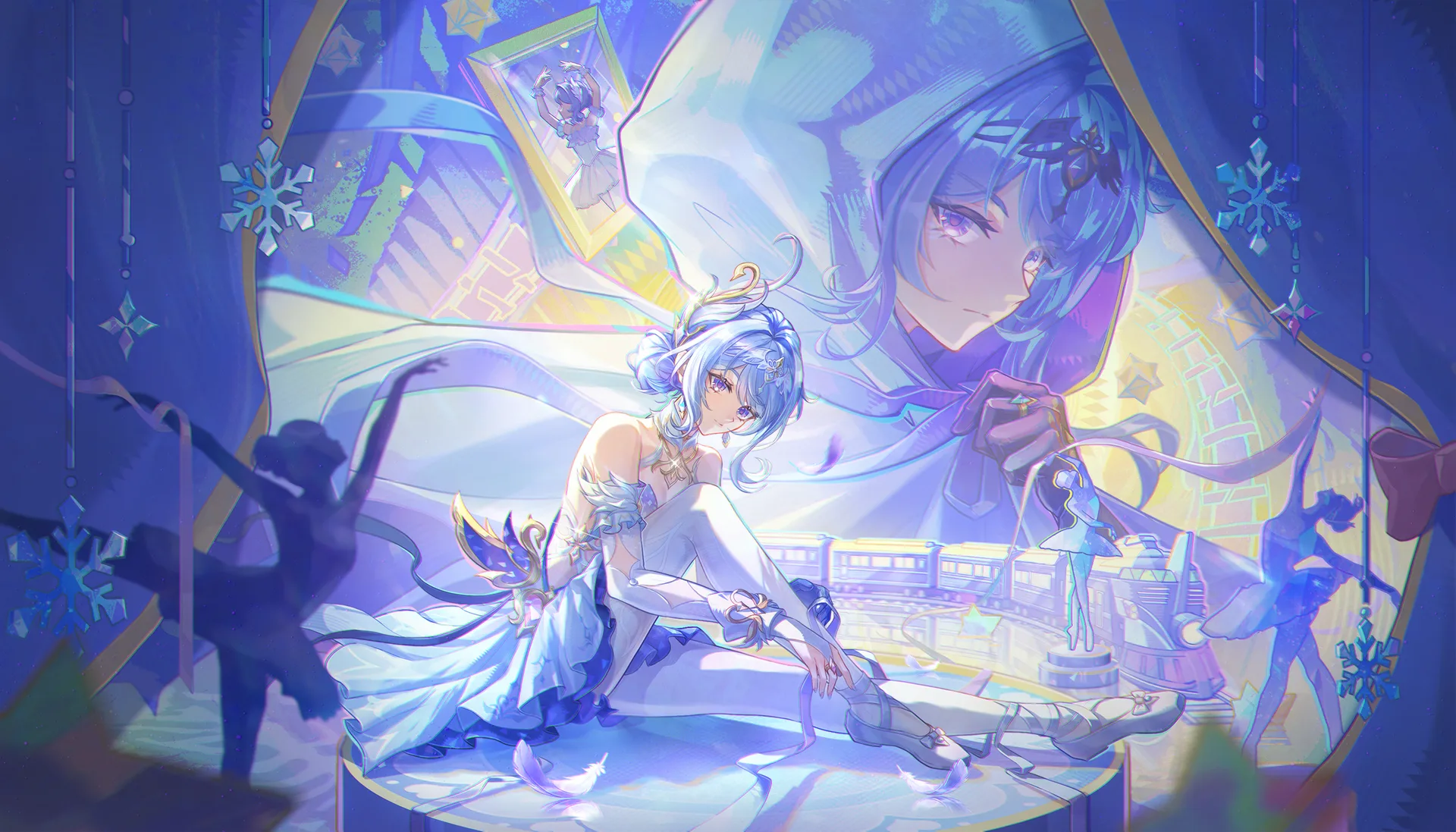 Genshin Impact · Odette (Genshin Impact) · video game girls · sitting