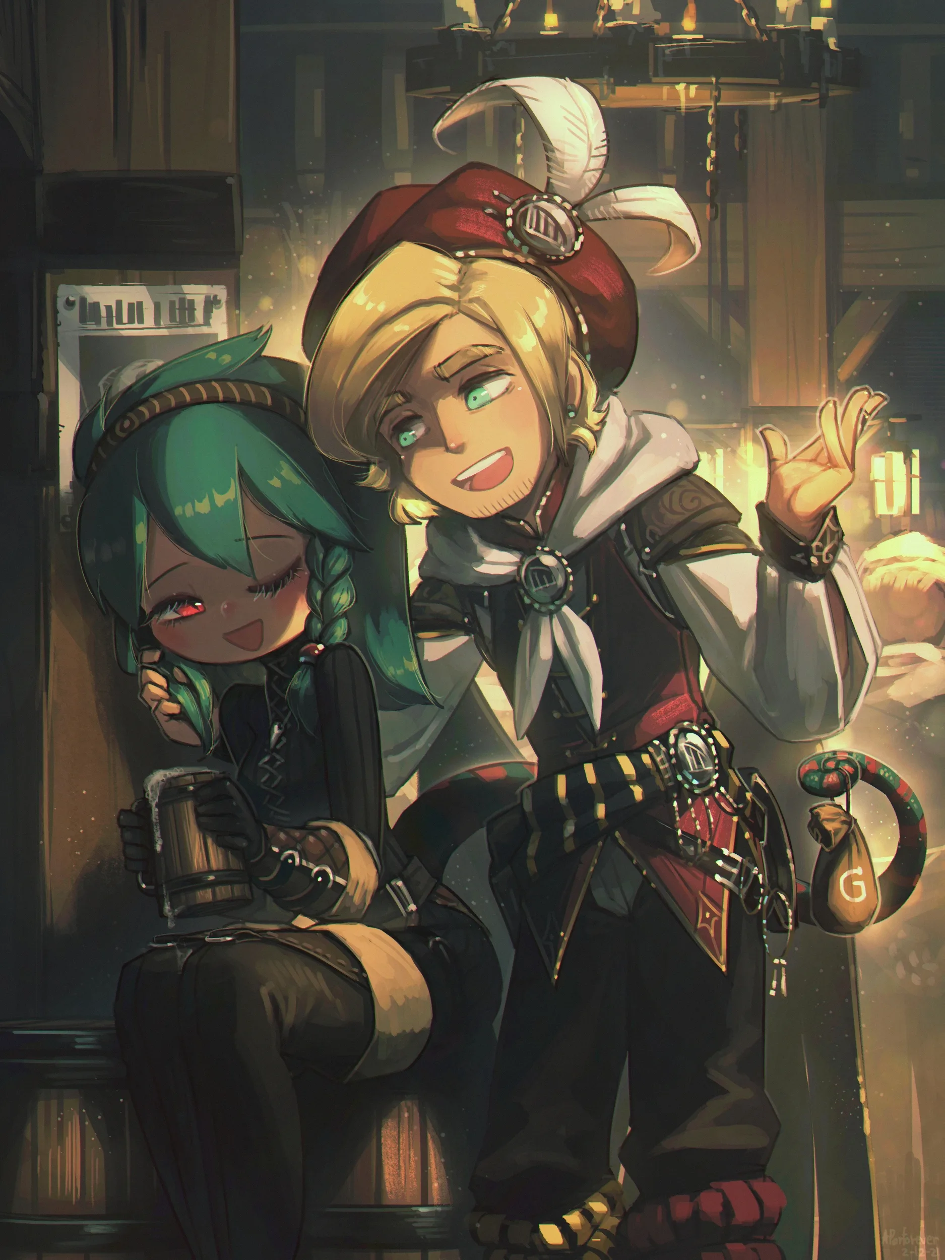 Porforever · original characters · fantasy art · women