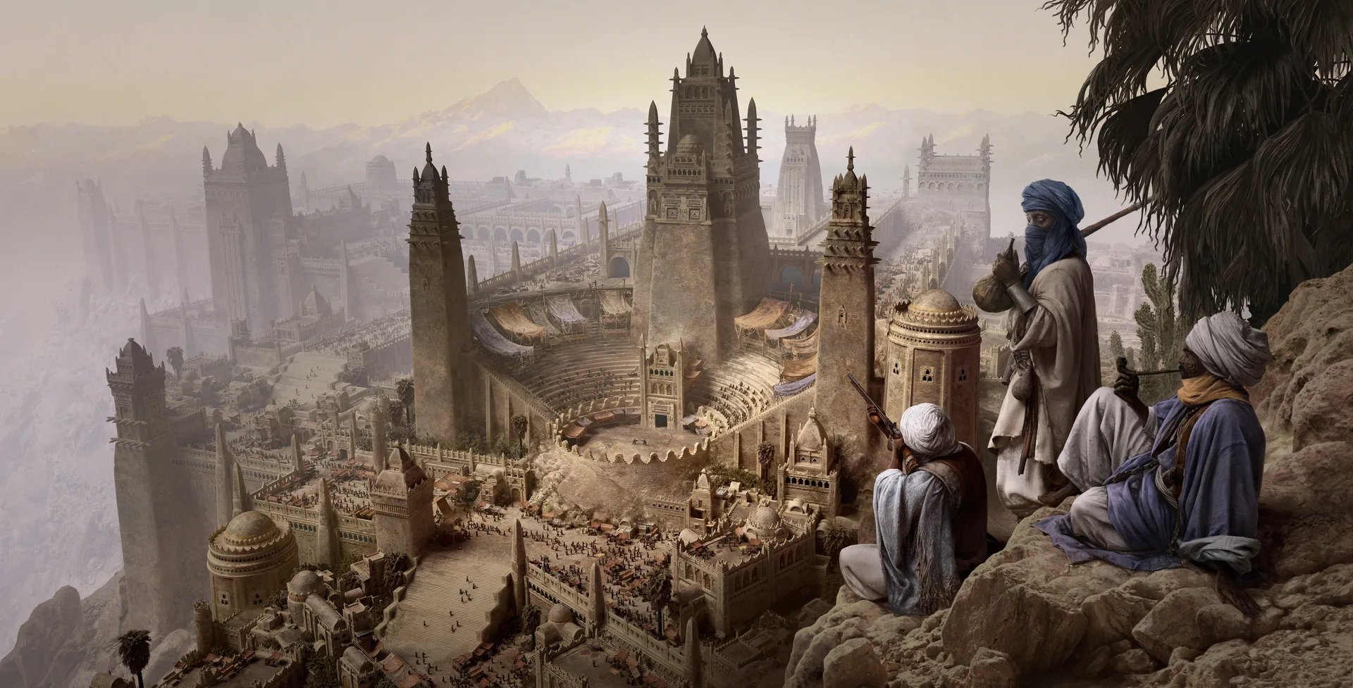 Max Bedulenko · Arabian clothes · desert · castle