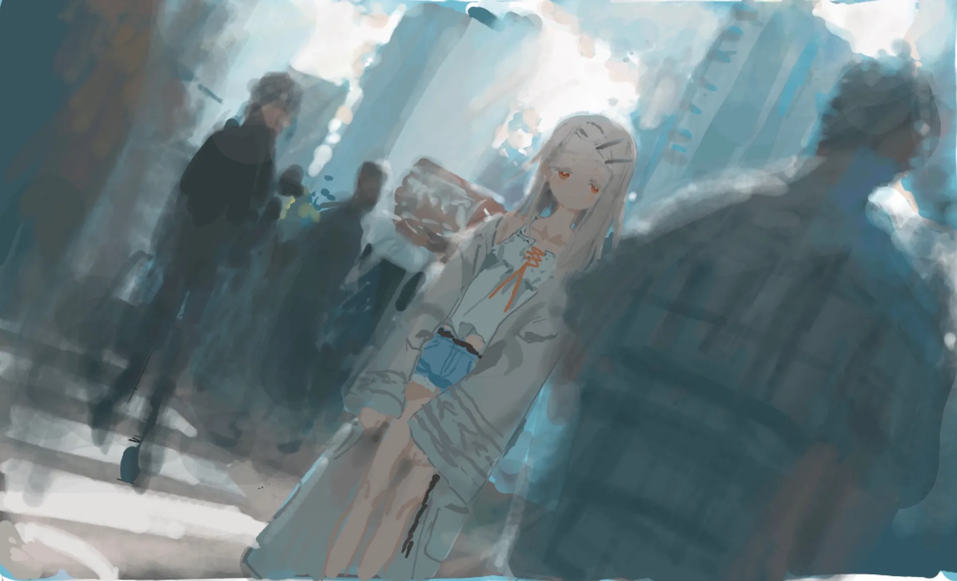 THE iDOLM@STER · street · Shinosawa Hiro · people