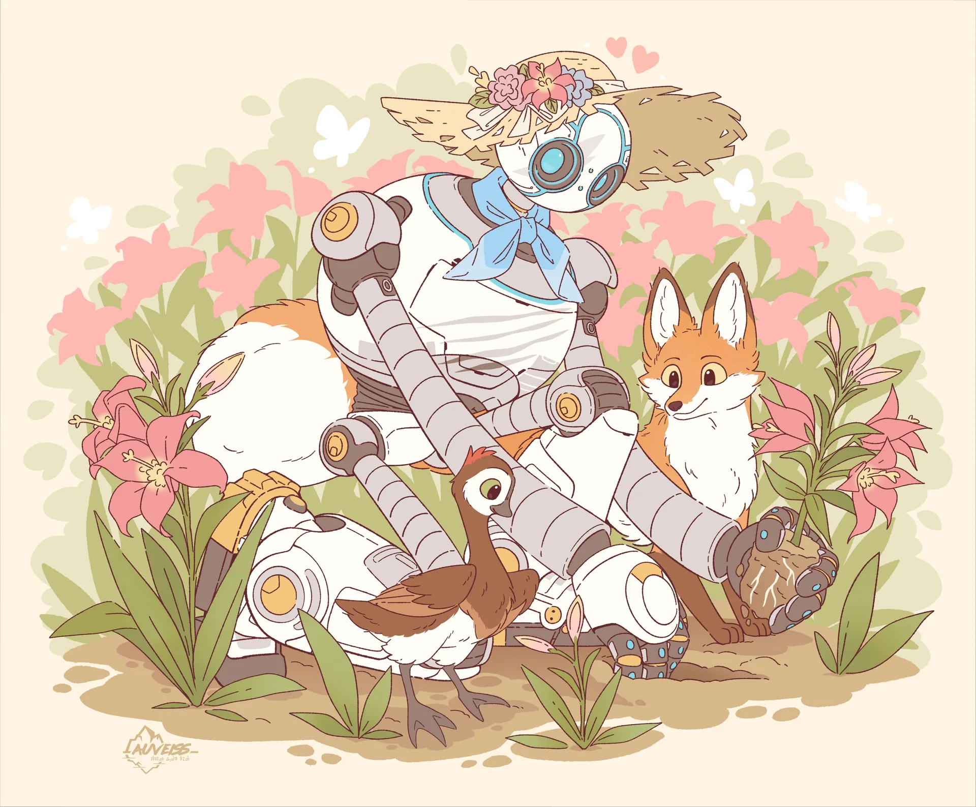auveiss · The Wild Robot · plants · flowers