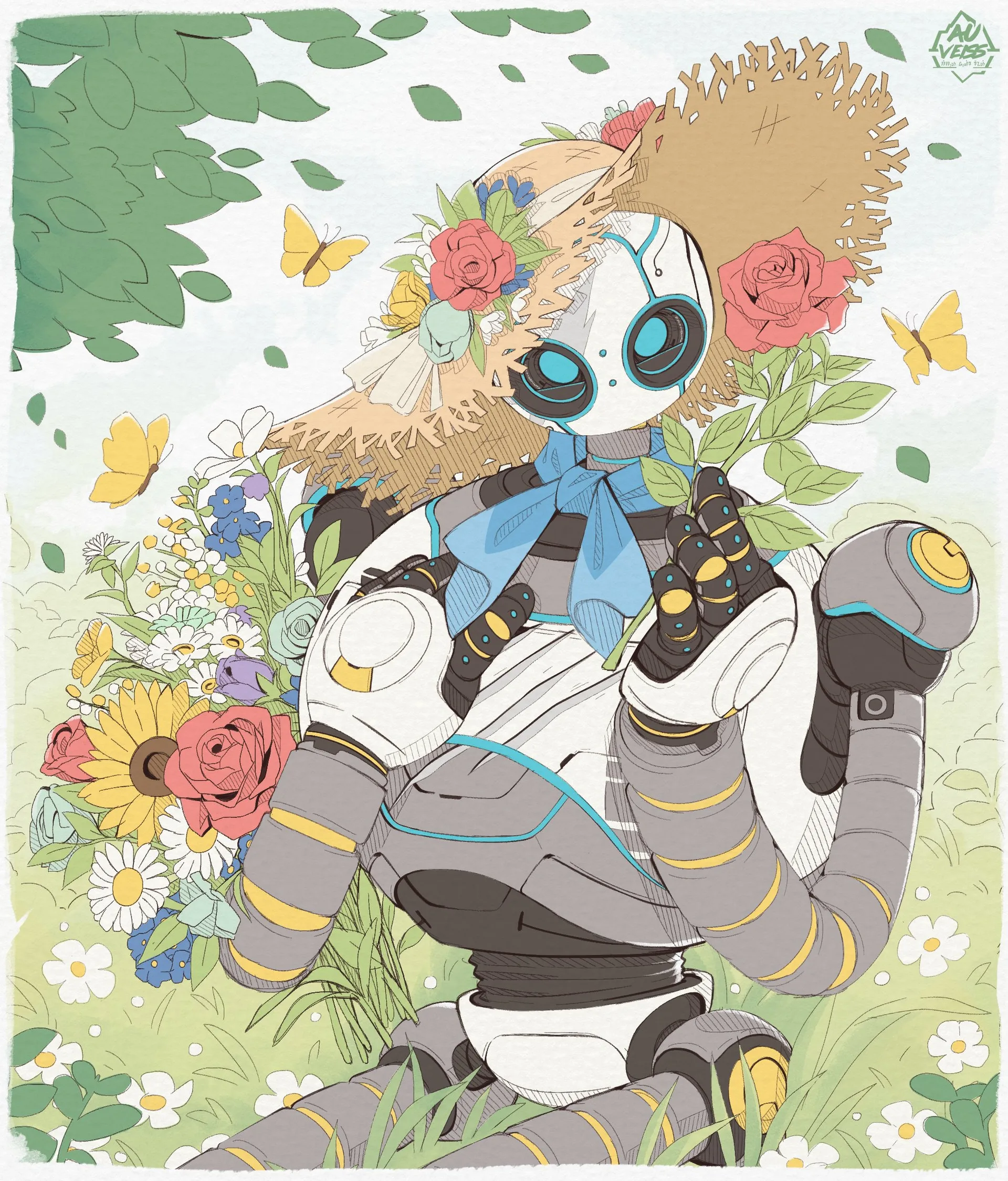 auveiss · The Wild Robot · plants · flowers