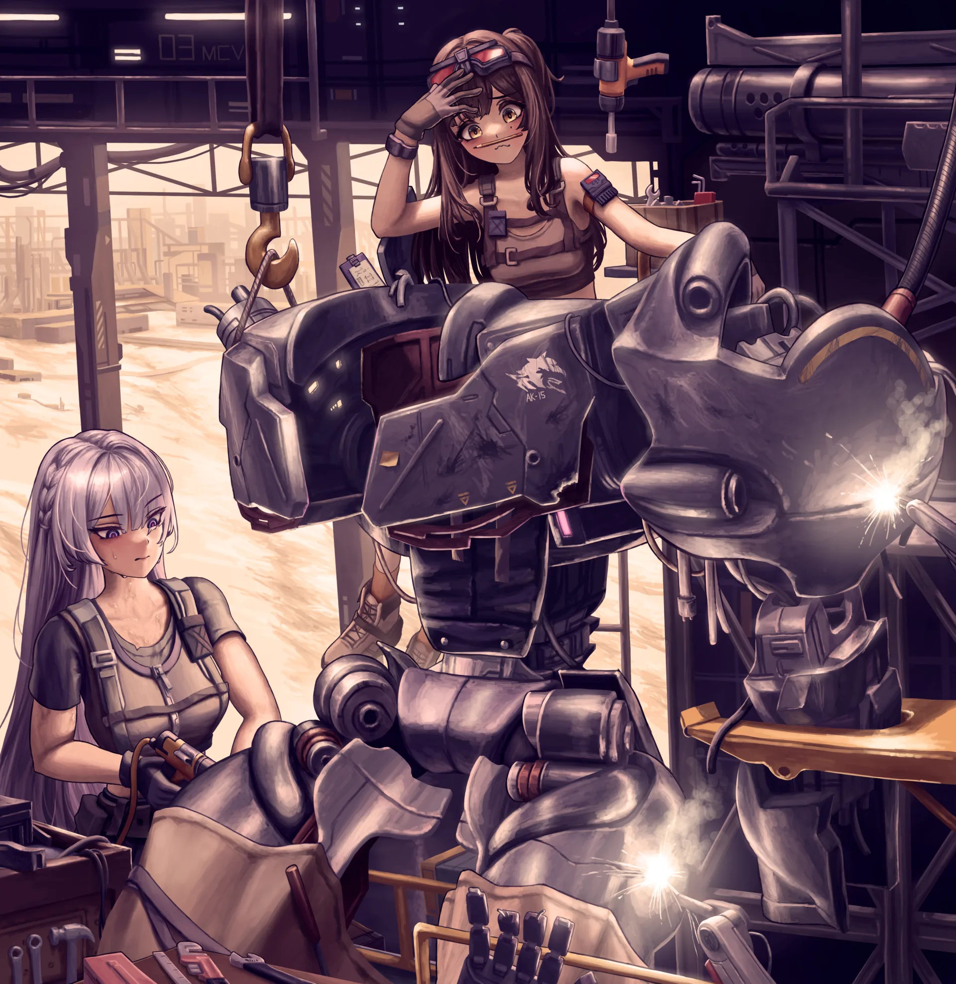 Girls Frontline 2 · AK-15 (Girls Frontline) · S99G · two women