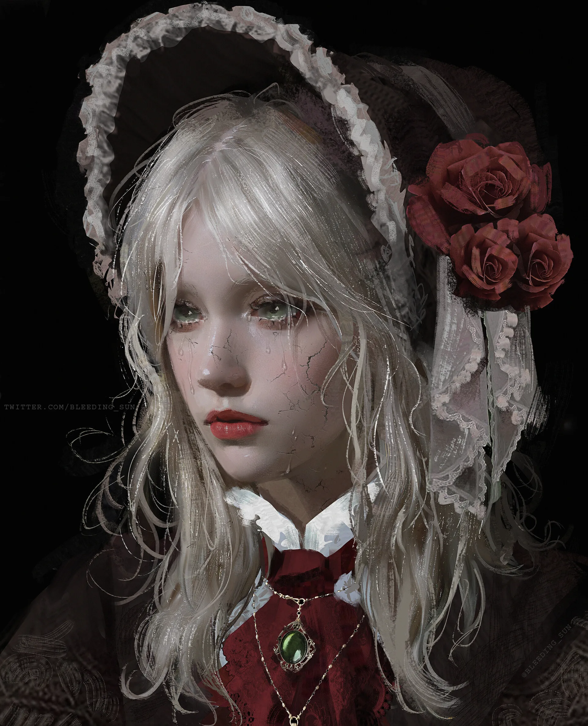 bleeding_sun · ArtStation · women · blonde