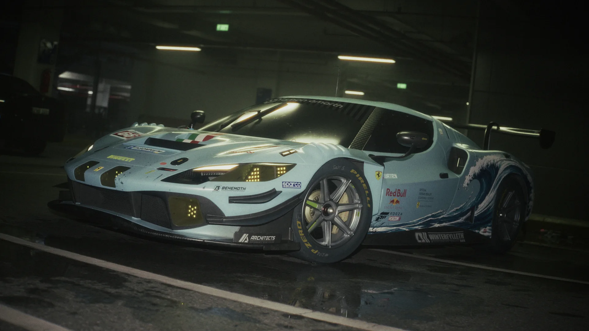 supercars · sports car · car · parking lot