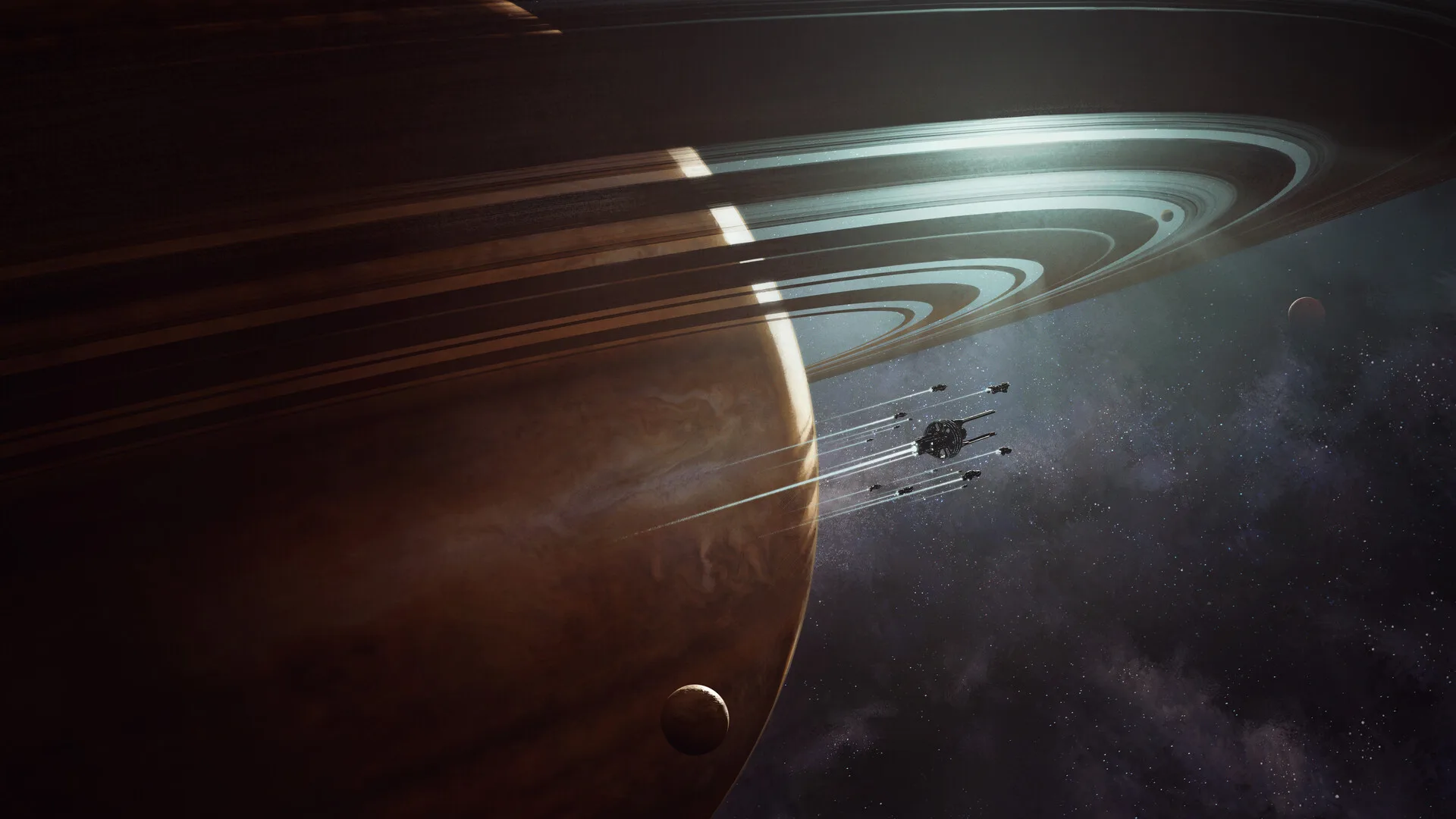 ArtStation · digital art · sun rays · wide screen