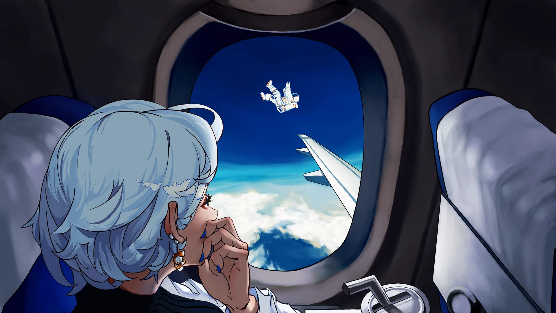 anime girls · astronaut · vehicle interiors · Pixiv