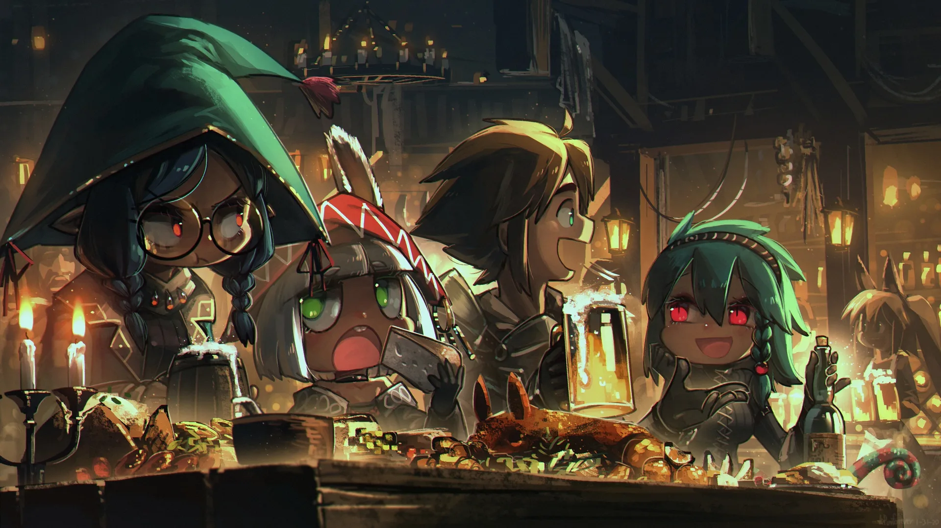 Porforever · original characters · fantasy art · women
