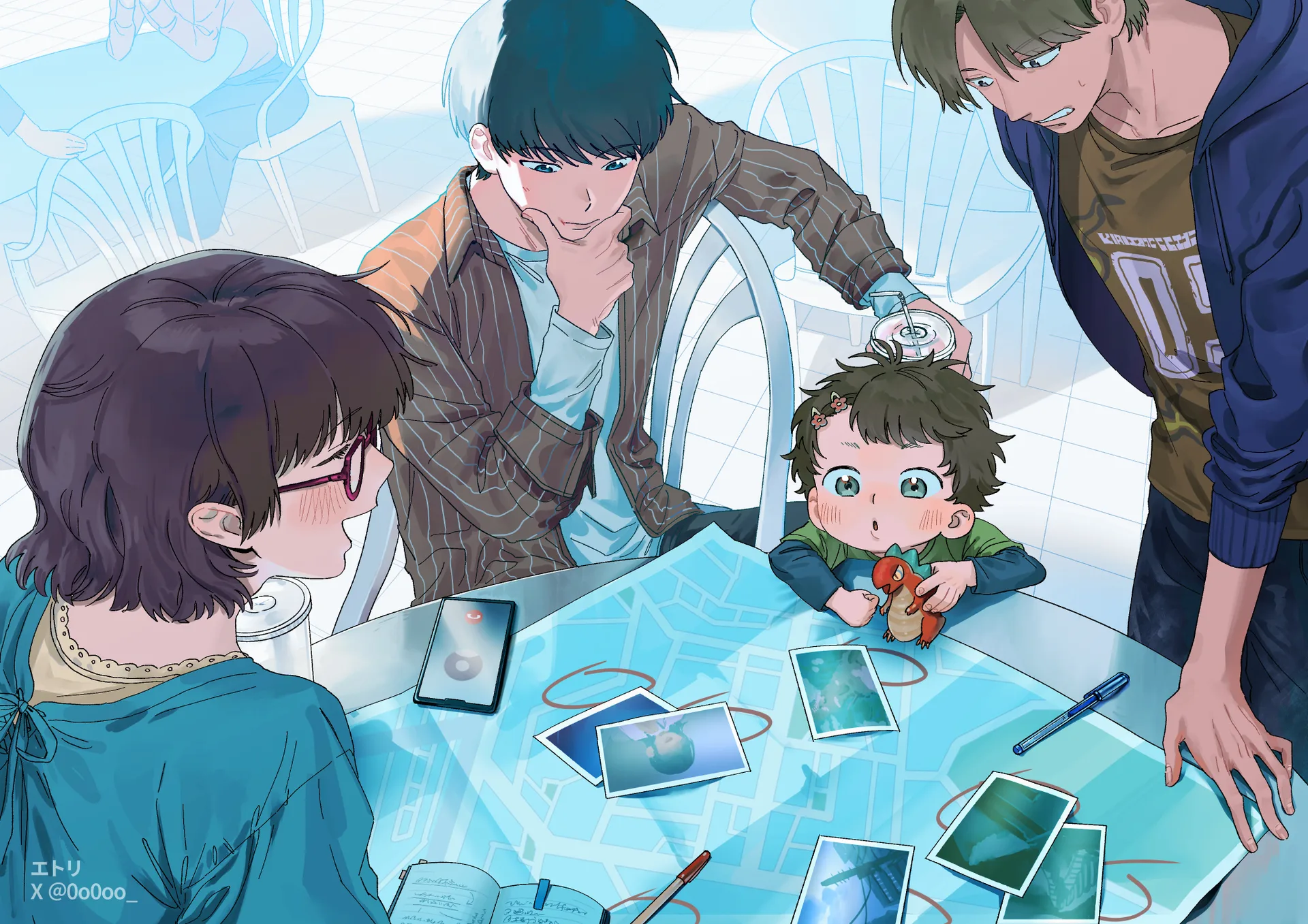 Etori · anime · map · children