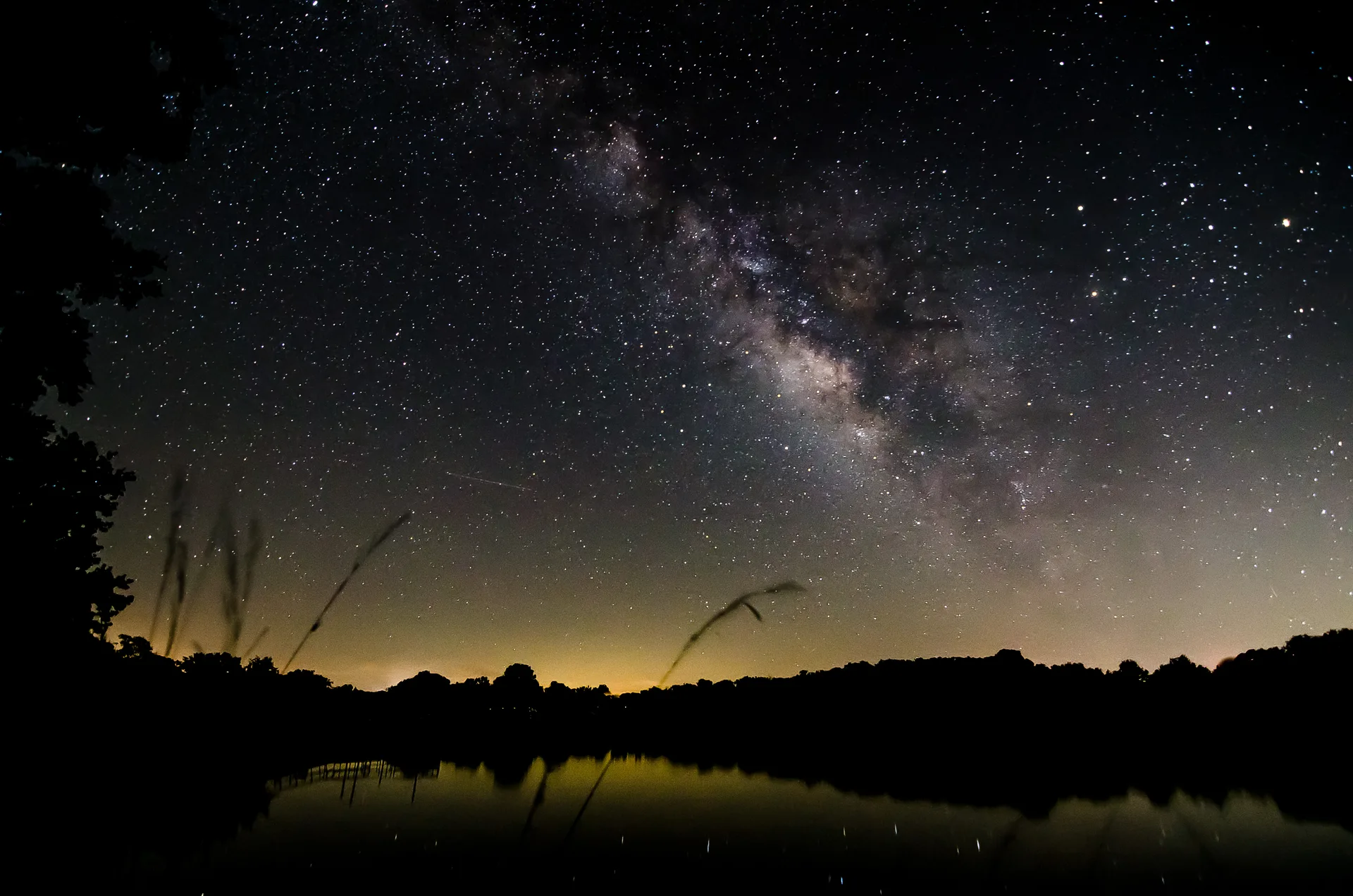 Milky Way over Lake