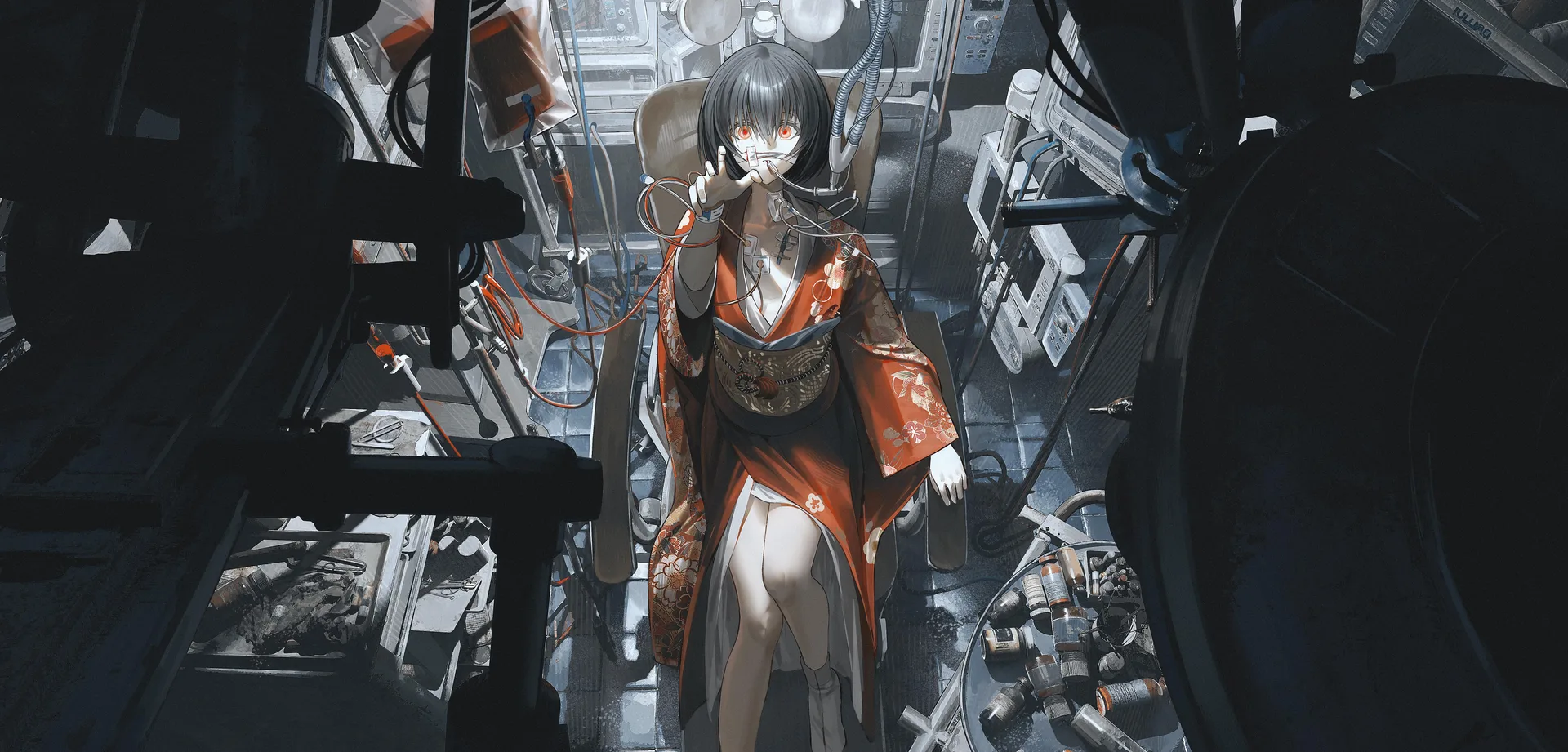Homutan1 · digital art · original characters · anime girls