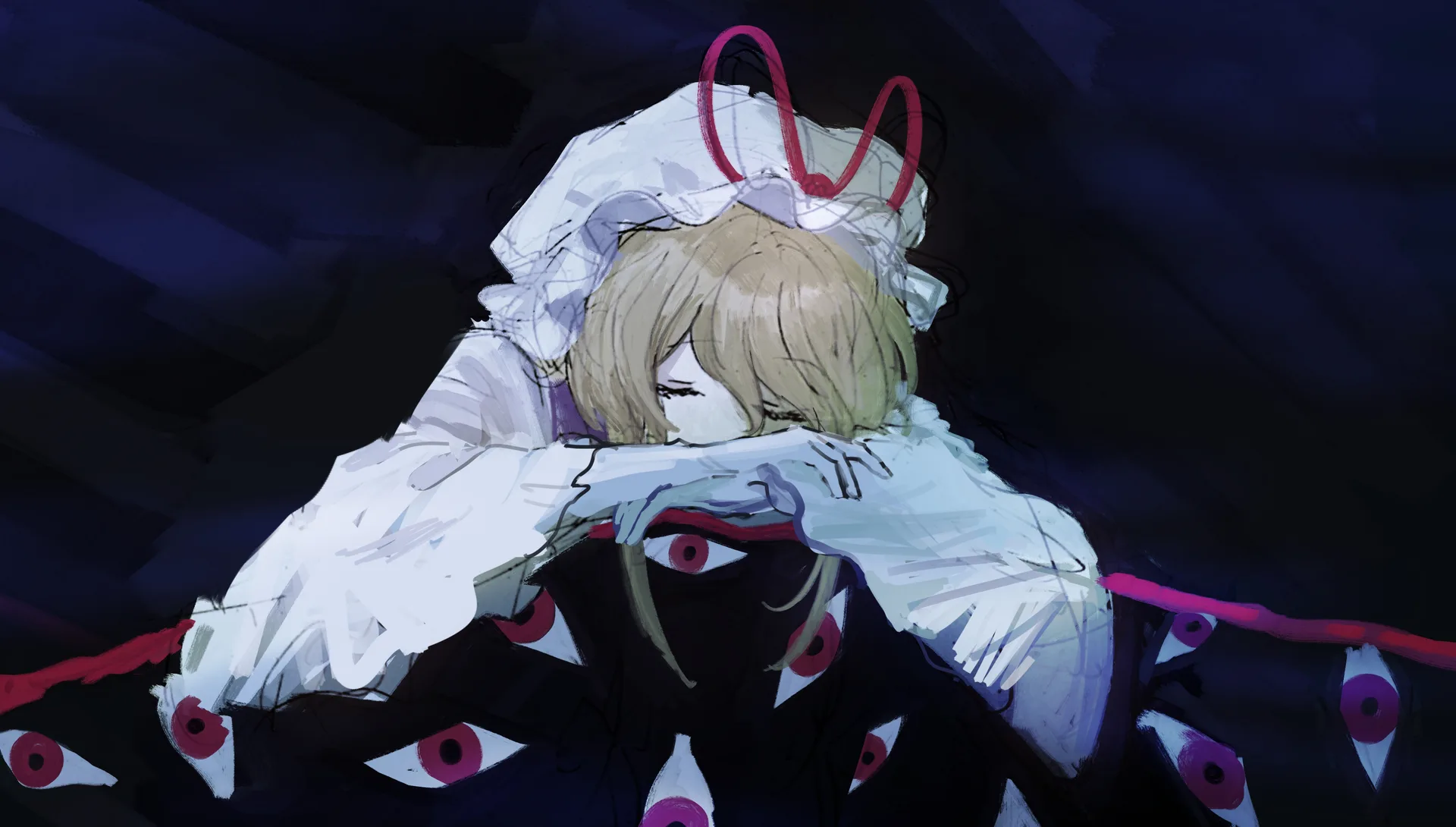 ame iru · Touhou · Yakumo Yukari · blonde