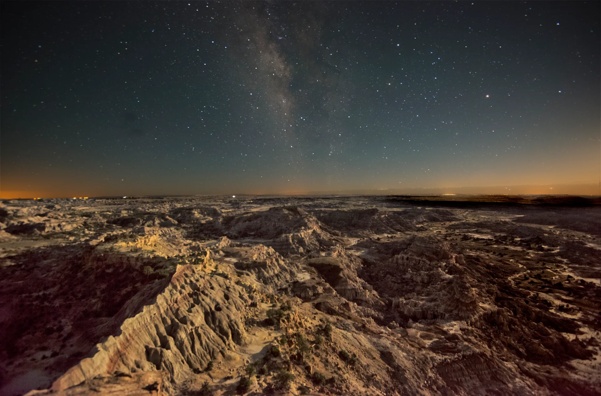 Milky Way over Lybrook Badlands
