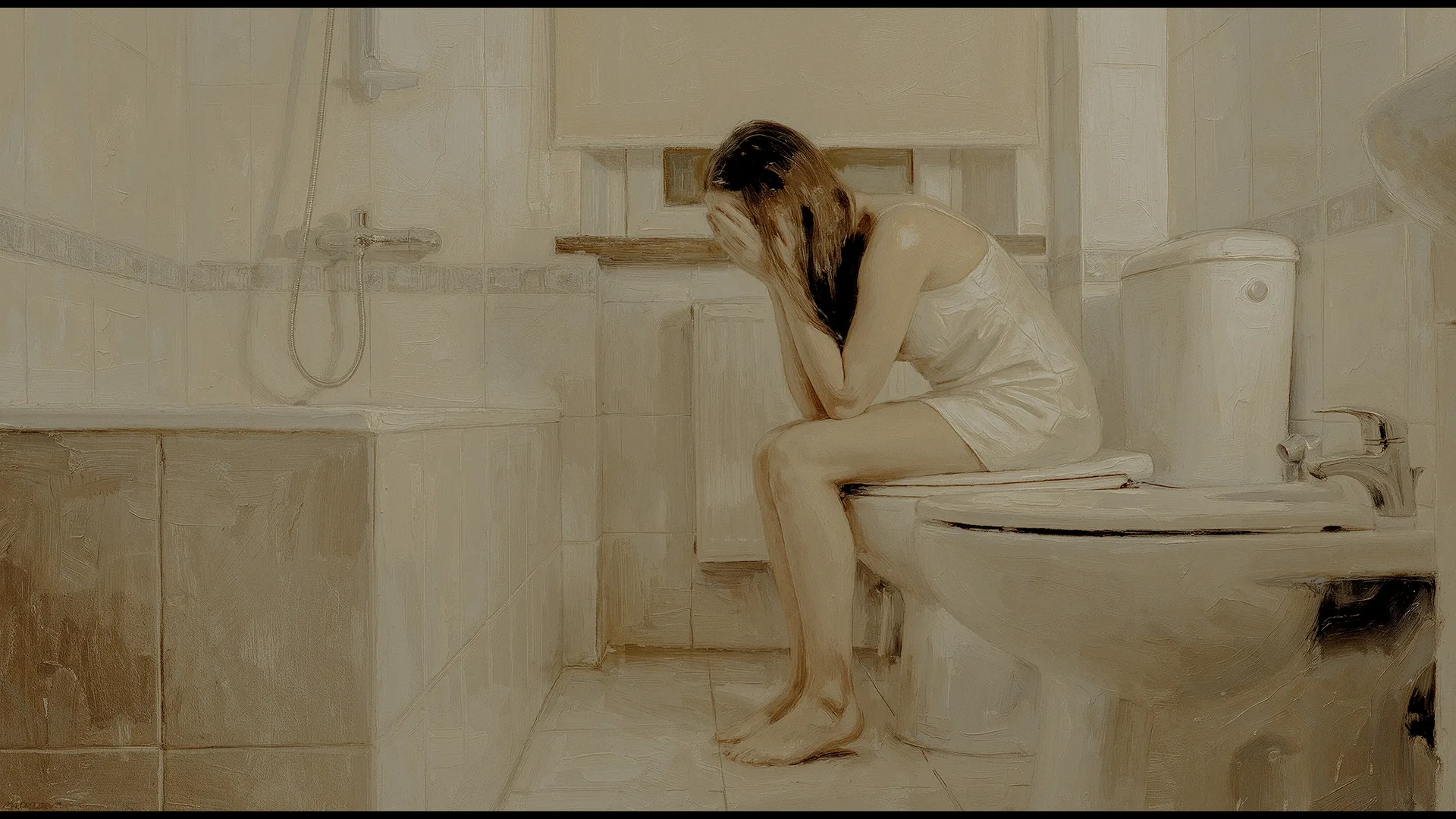 Alexander Mandradjiev · sad · hand on face · crying