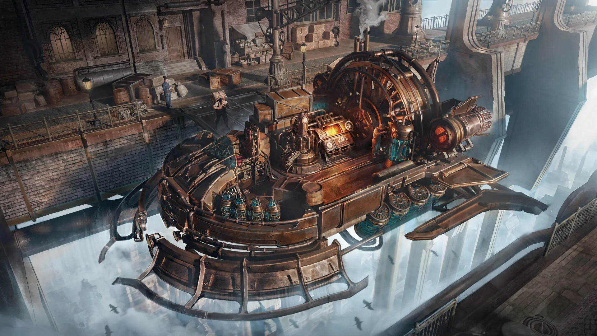 steampunk airship · steampunk · Jose Arellano · digital art