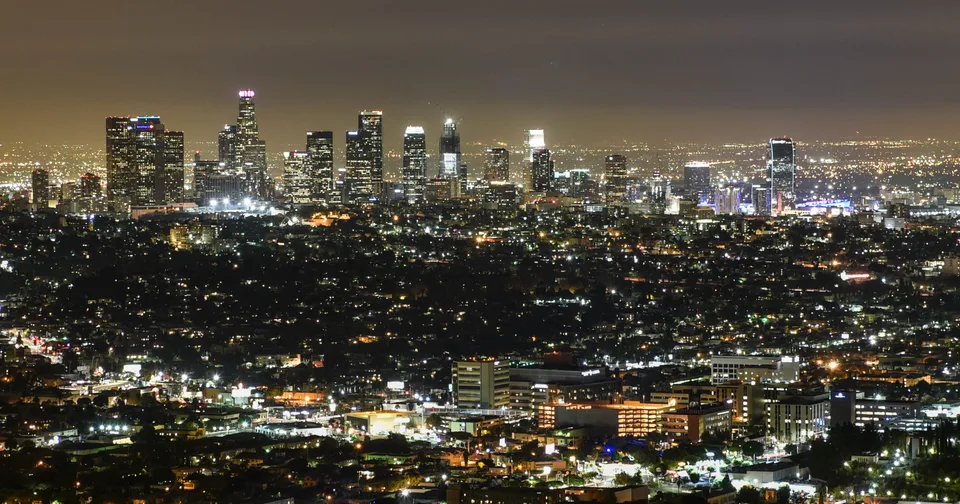 Downtown Los Angeles at night