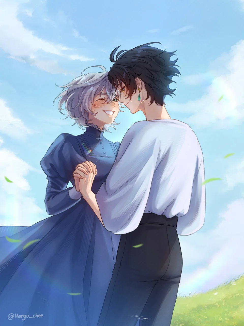 Howl's Moving Castle · sky · Asaba Harumasa · clouds