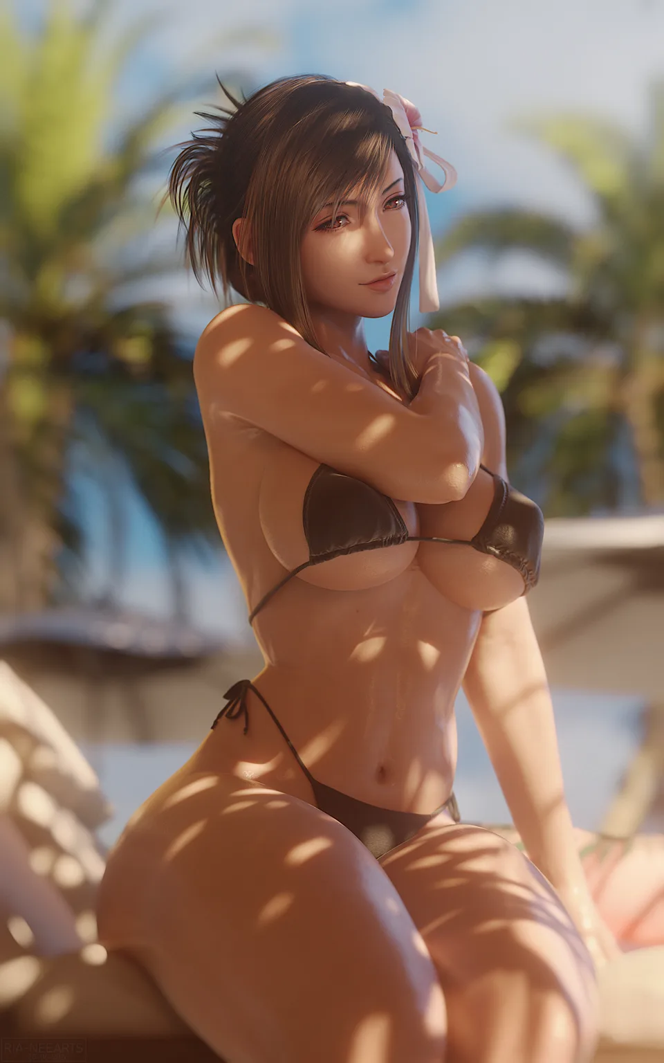 Final Fantasy (series) · bikini · video game girls · CGI