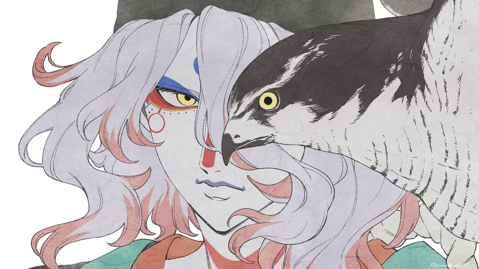 mms_gh10 · digital art · illustration · Mononoke