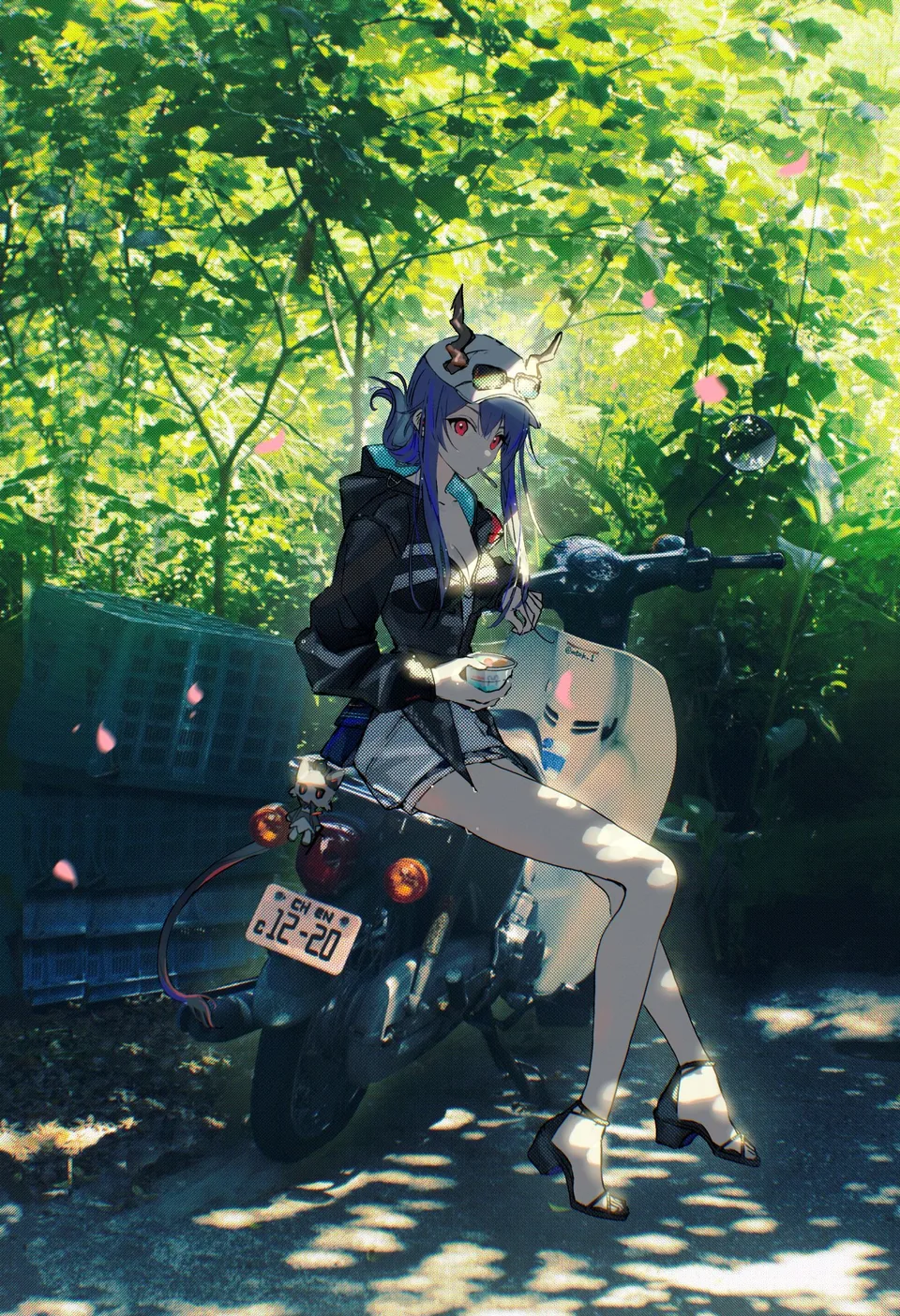 Arknights · blue hair · Chen (Arknights) · mtok_1