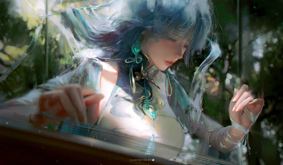 Ui_uiiiiiiiii · Wuthering Waves · Qingxiao (Wuthering Waves) · anime girls