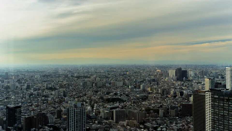 Tokyo Metropolis beneath an Evening Sky