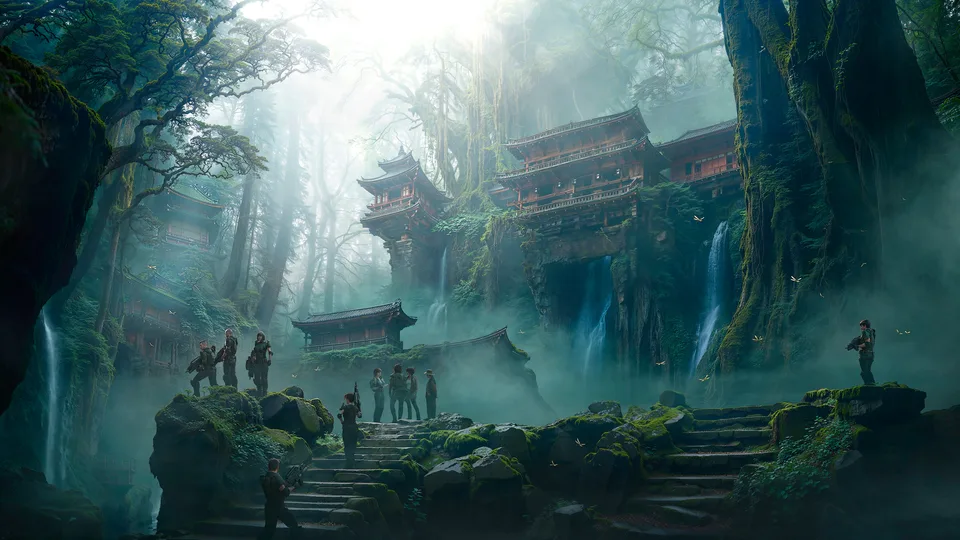 ArtStation · plants · trees · ruins