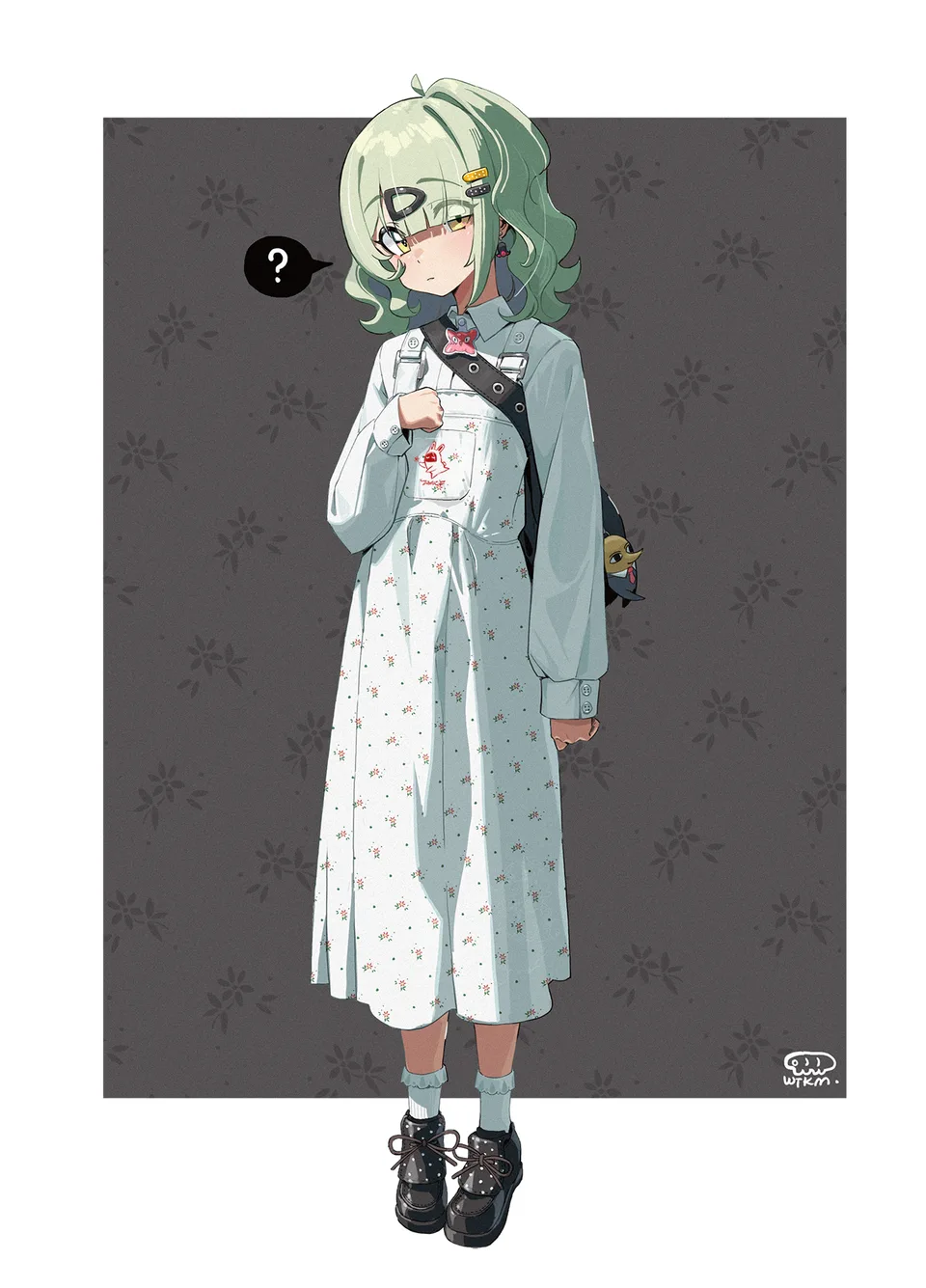 Sunna (Zenless Zone Zero) · long skirt · Waterkuma · simple background