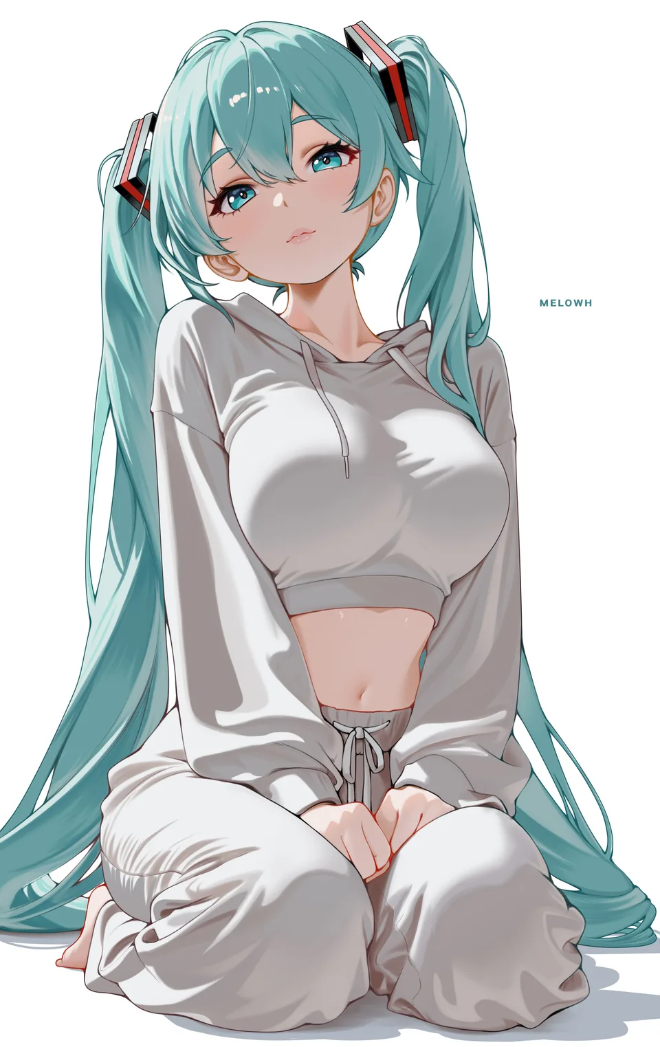 Hatsune Miku · portrait · anime · profile