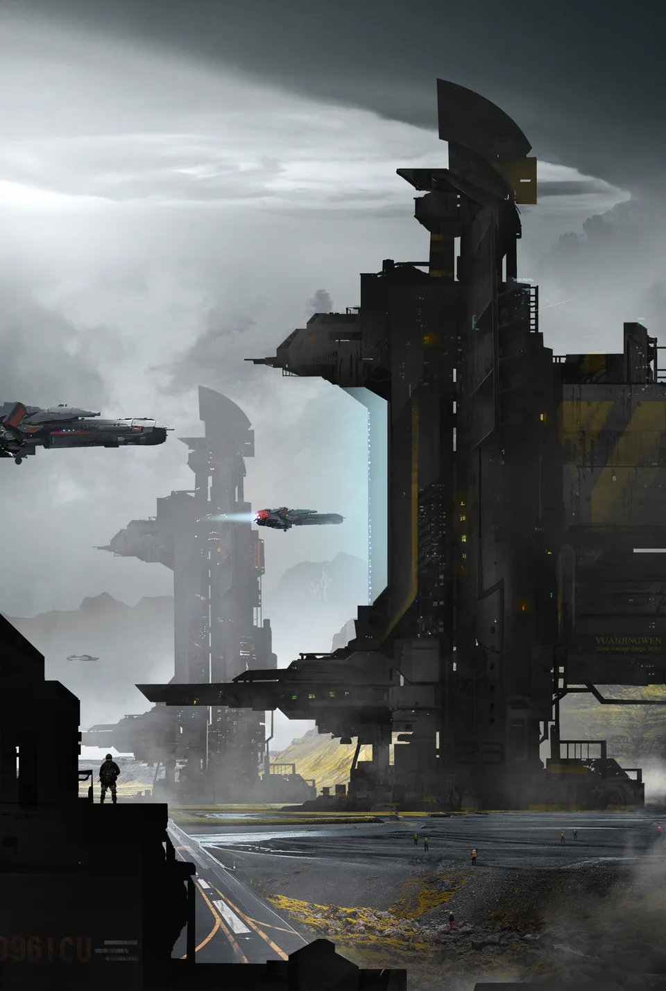 Jingwen Yuan · ArtStation · science fiction · digital art