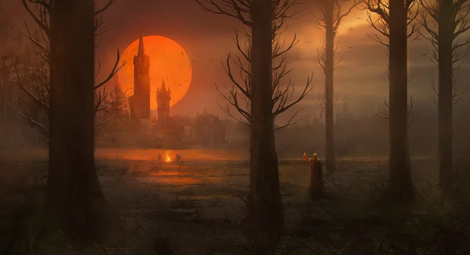 Santa Norvaisaite · Moon · blood moon · red moon