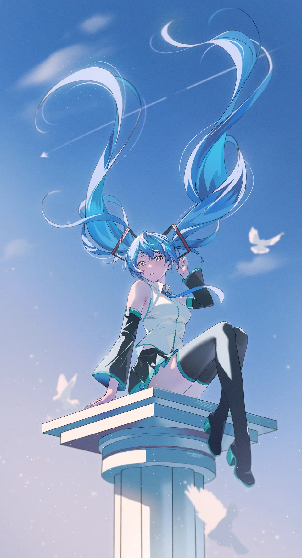 Vocaloid · Hatsune Miku · anime girls · floating hair