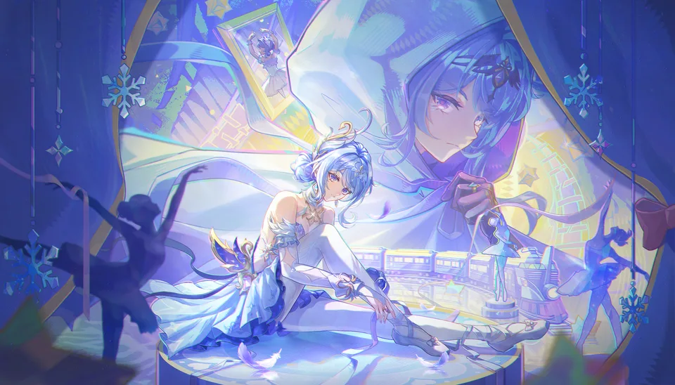 Genshin Impact · Odette (Genshin Impact) · video game girls · sitting