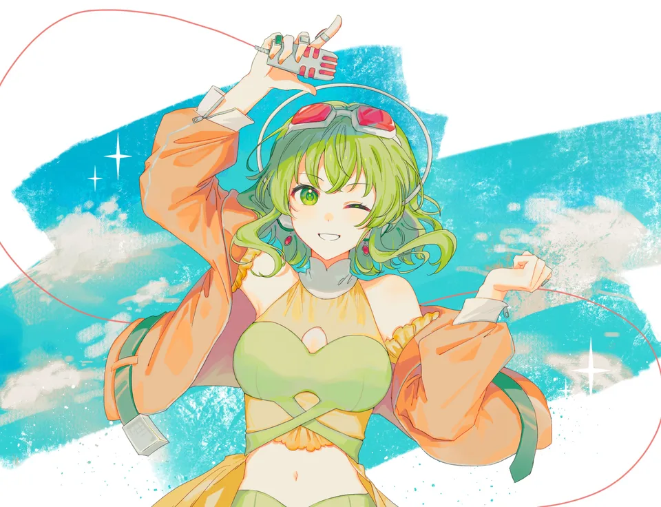 Vocaloid · microphone · armpits · Megpoid Gumi