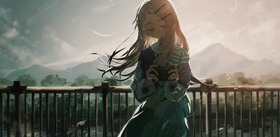 THE iDOLM@STER · sky · Shinosawa Hiro · railing