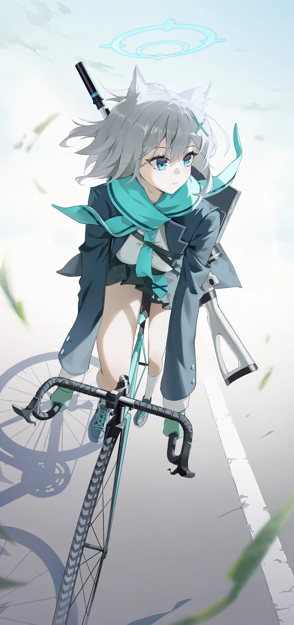 Shiroko (Blue Archive) · Blue Archive · MONE (artist) · portrait display