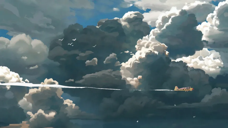 Henryc30190152 · Sukhoi · contrails · clouds
