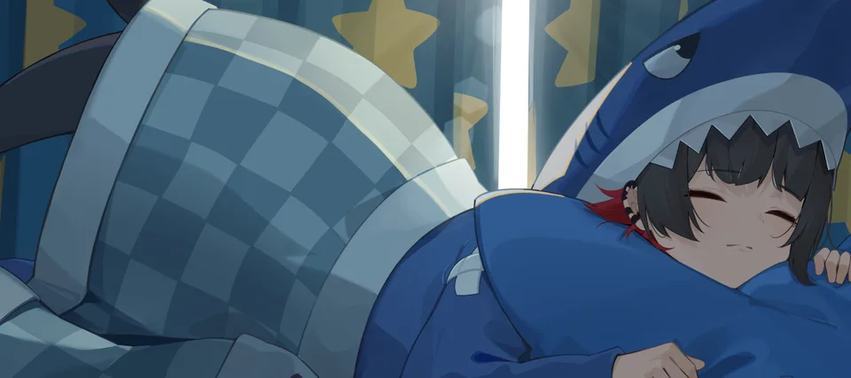 Ellen Joe (Zenless Zone Zero) · Zenless Zone Zero · sleeping · shark