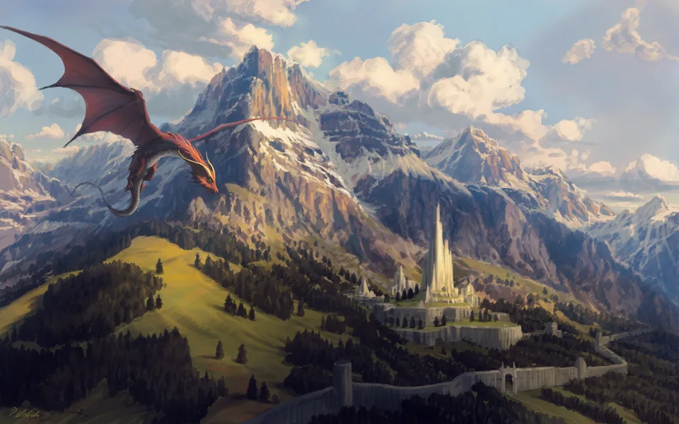 Philipp A Urlich · ArtStation · dragon · flying