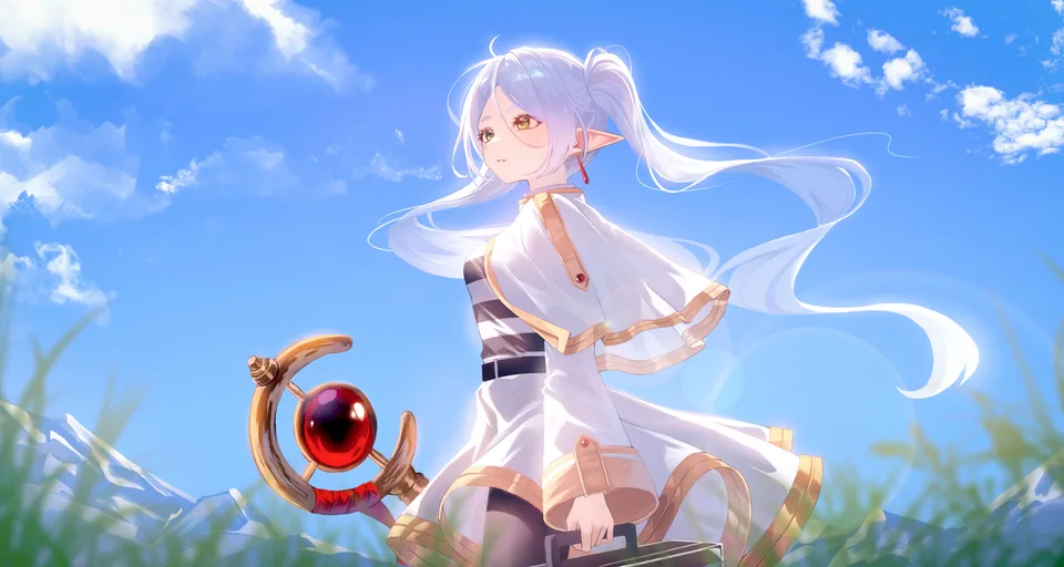 anime girls · anime · Sousou No Frieren · Frieren
