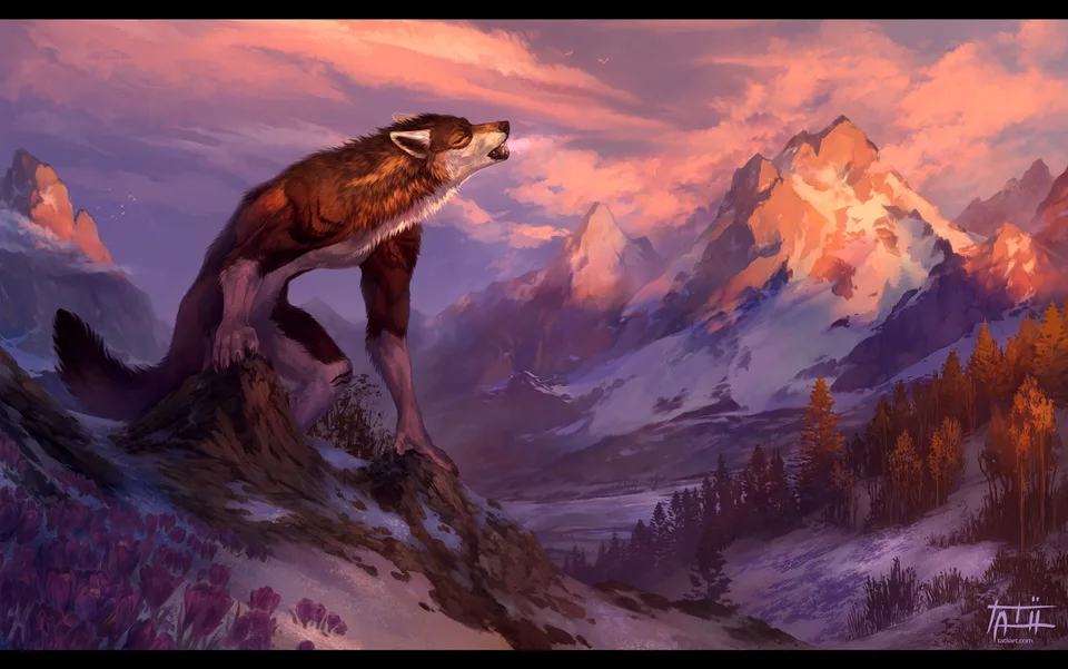 Tatii Lange · werewolves · trees · animals