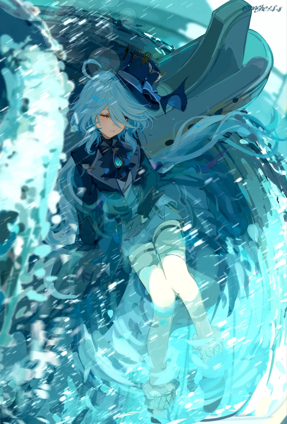Furina (Genshin Impact) · Genshin Impact · blue hair · anime girls