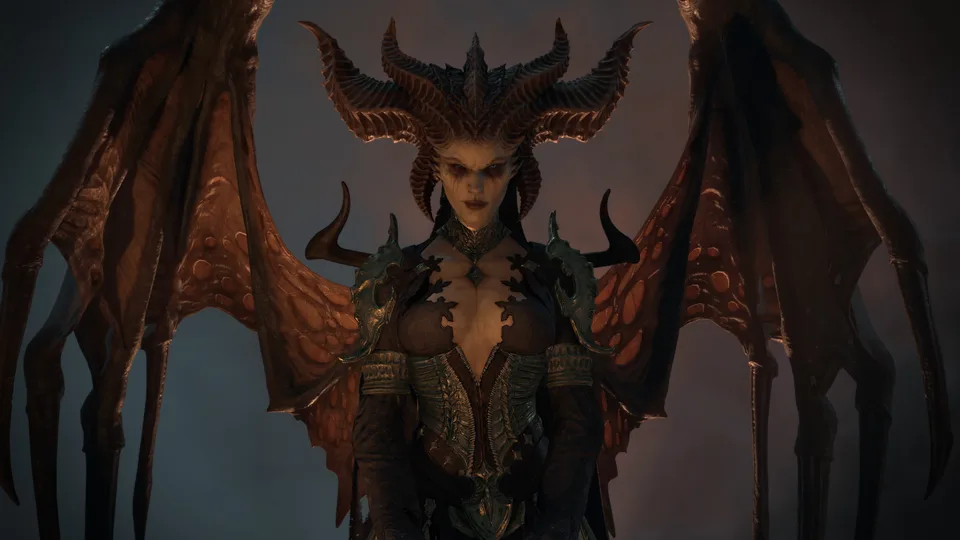 Lilith (Diablo) · frontal view · Diablo · wings