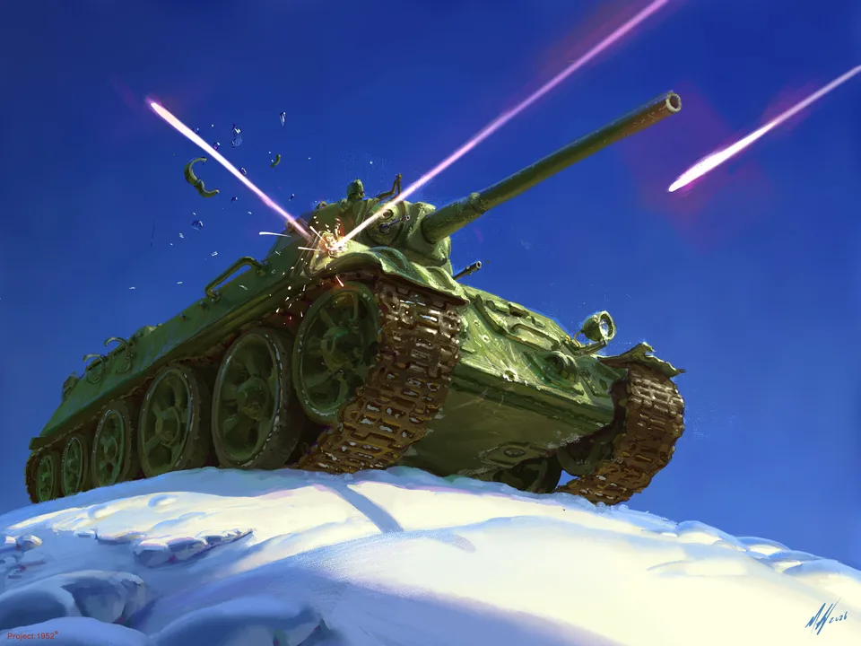 Michal Kus · ArtStation · tank · T-34