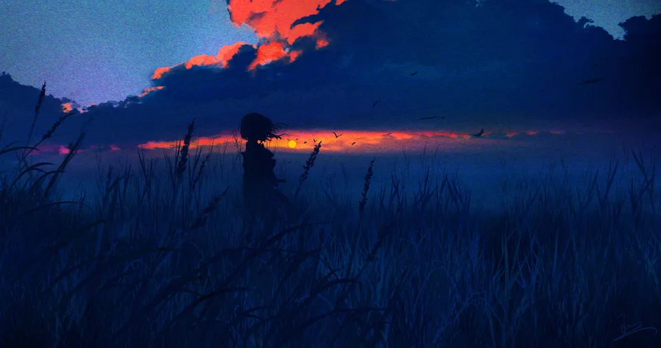 HuashiJW · Pixiv · sky · clouds