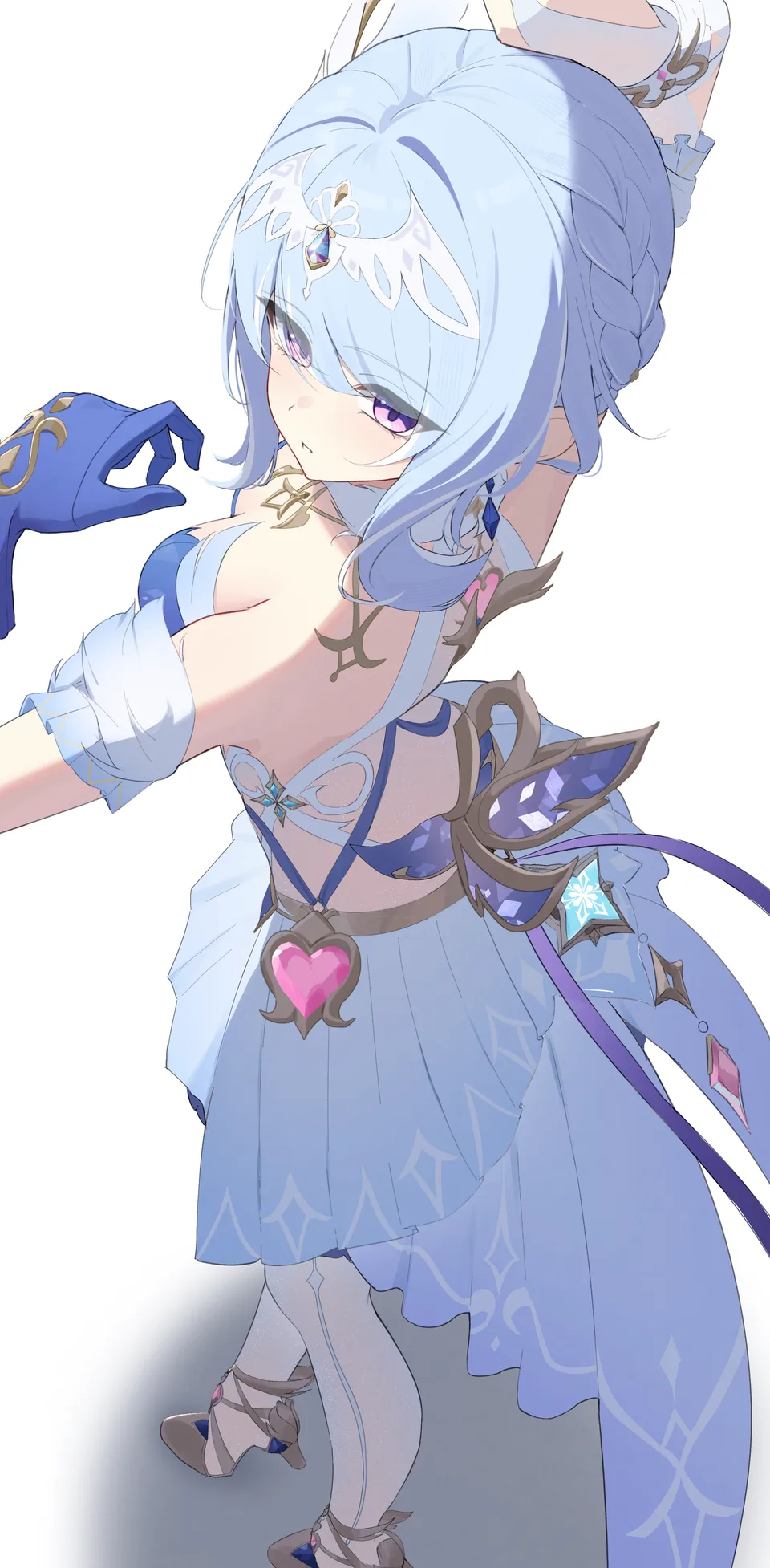 Odette (Genshin Impact) · Genshin Impact · high heels · simple background